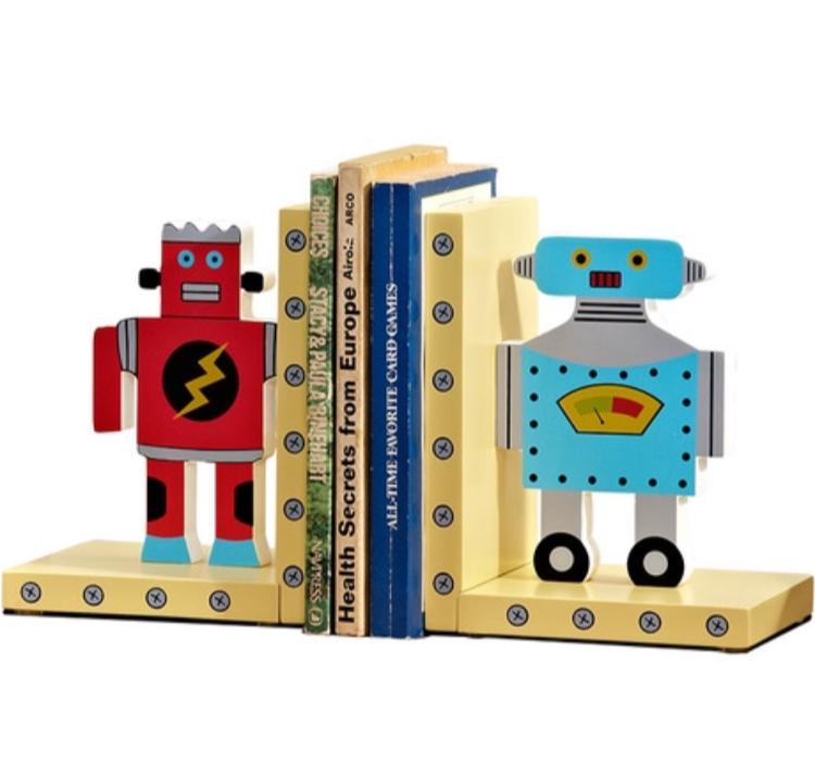 ROBOT KIDS BOOKENDS