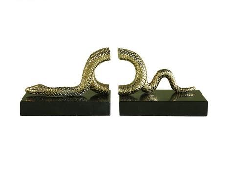 VALIAN SNAKE BOOKENDS (SET OF 2)