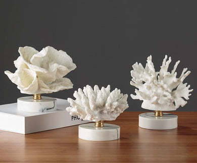 CORAL NORDIC DECORATIVE ORNAMENT ( SET OF 3)