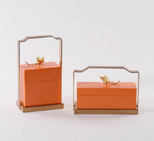 Load image into Gallery viewer, ORANGE BUTTERFLY JEWELLERY BOX (Set of 2)