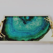 Load image into Gallery viewer, EMERALD AGATE DECOR TRAY