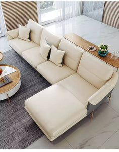 L-SHAPE LEATHER SOFA