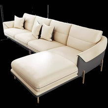 Load image into Gallery viewer, L-SHAPE LEATHER SOFA