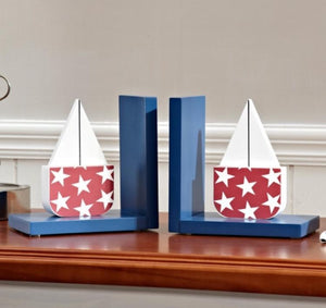 STAR SAILING KIDS BOOKENDS