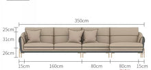 Load image into Gallery viewer, L-SHAPE LEATHER SOFA