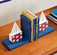 Load image into Gallery viewer, STAR SAILING KIDS BOOKENDS