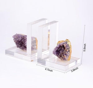 SUKY AGATE BOOKENDS