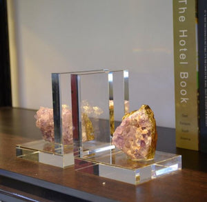 SUKY AGATE BOOKENDS