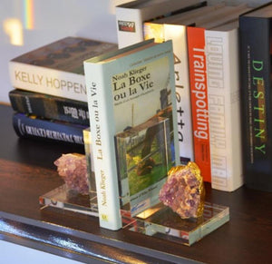 SUKY AGATE BOOKENDS