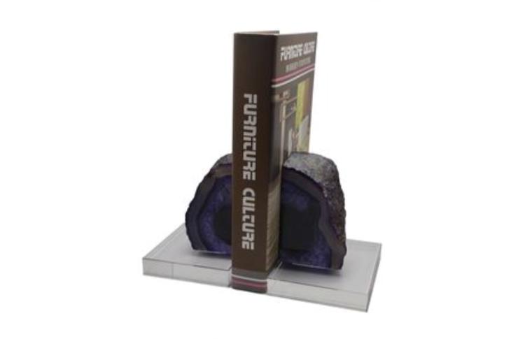 TERIE AGATE BOOKENDS