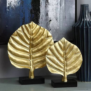 ELLIE GOLD LEAF DECORATIVE ORNAMENT