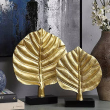 Load image into Gallery viewer, ELLIE GOLD LEAF DECORATIVE ORNAMENT