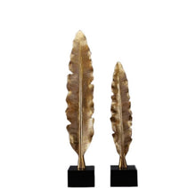 Load image into Gallery viewer, ELLE GOLD LEAF DECOR SET OF 2