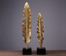 Load image into Gallery viewer, ELLE GOLD LEAF DECOR SET OF 2