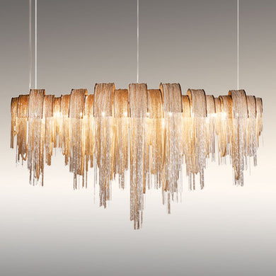 BELINE ALUMINUM CHAIN CHANDELIER