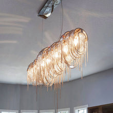 Load image into Gallery viewer, BELINE ALUMINUM CHAIN CHANDELIER