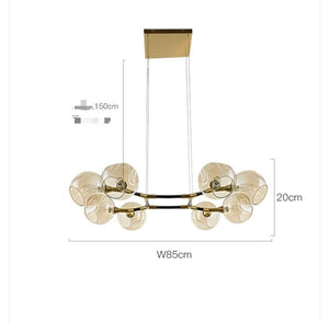 CLAIRE 1-TONE CHANDELIER