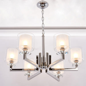 CELINE POST MODERN CRYSTAL CHANDELIER