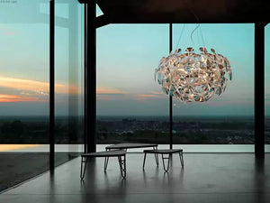 MIA  EUROPEAN ACRYLIC CHANDELIER