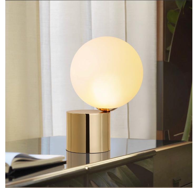 BIBA 1-LIGHT BALL DESK LAMP