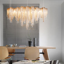 Load image into Gallery viewer, BELINE ALUMINUM CHAIN CHANDELIER