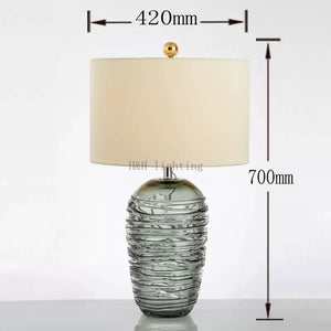 HAZEL GREY 40" POSTMODERN TABLE LAMP