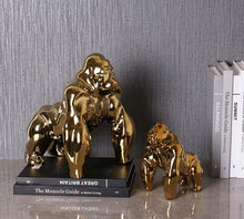 Load image into Gallery viewer, GOLD CHIMP DECORATIVE ORNAMENT