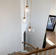 Load image into Gallery viewer, Cora Combination Glass Chandelier with Edison LED Bulbs