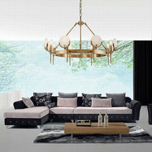 Load image into Gallery viewer, Hazal Marble Gold Chandelier