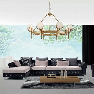 Hazal Marble Gold Chandelier