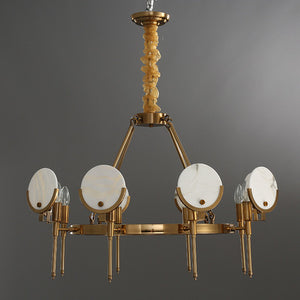 Hazal Marble Gold Chandelier