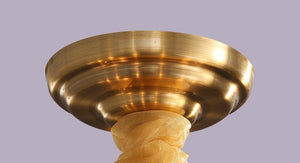 Hazal Marble Gold Chandelier