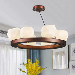 Kenya-Brown Glass Chandelier