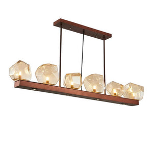 Kenya-Brown Glass Chandelier