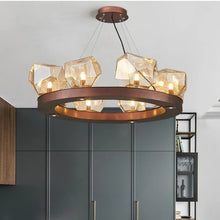 Load image into Gallery viewer, Kenya-Brown Glass Chandelier