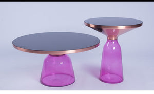 FINO TRANSPARENT BELL COFFEE & SIDE TABLE