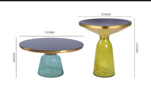 FINO TRANSPARENT BELL COFFEE & SIDE TABLE