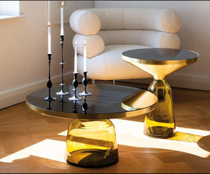 FINO TRANSPARENT BELL COFFEE & SIDE TABLE