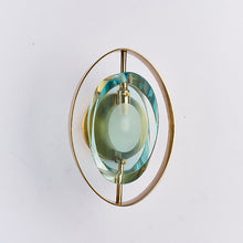 Load image into Gallery viewer, PRECIE POST MODERN GREEN CRYSTAL WALL SCONCE