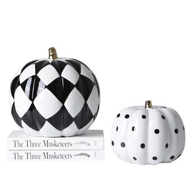 DECALS CERAMIC PUMPKIN ORNAMENT