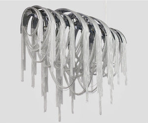 BELINE ALUMINUM CHAIN CHANDELIER