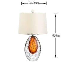 Load image into Gallery viewer, EDRIC BUBBLE GLASS TABLE LAMP