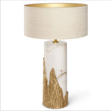 Load image into Gallery viewer, ELLA 26.7&quot; Marble Finish Table Lamp