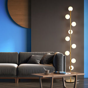 BRANCH 8-LIGHT FLOOR LAMP