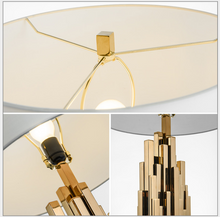 Load image into Gallery viewer, FUNM 27.5&quot; Pleated Metal Table lamp