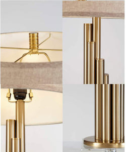 KAY 33" Antique Brass Table Lamp