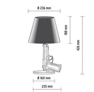 LARA 16.7" GUN TABLE LAMP