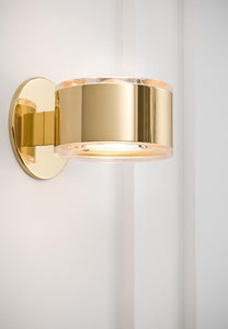 OPAL POST MODERN GOLD WALL SCONCE