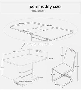 SAFFRON MODEL MINIMALIST DINING SET