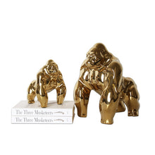 Load image into Gallery viewer, GOLD CHIMP DECORATIVE ORNAMENT